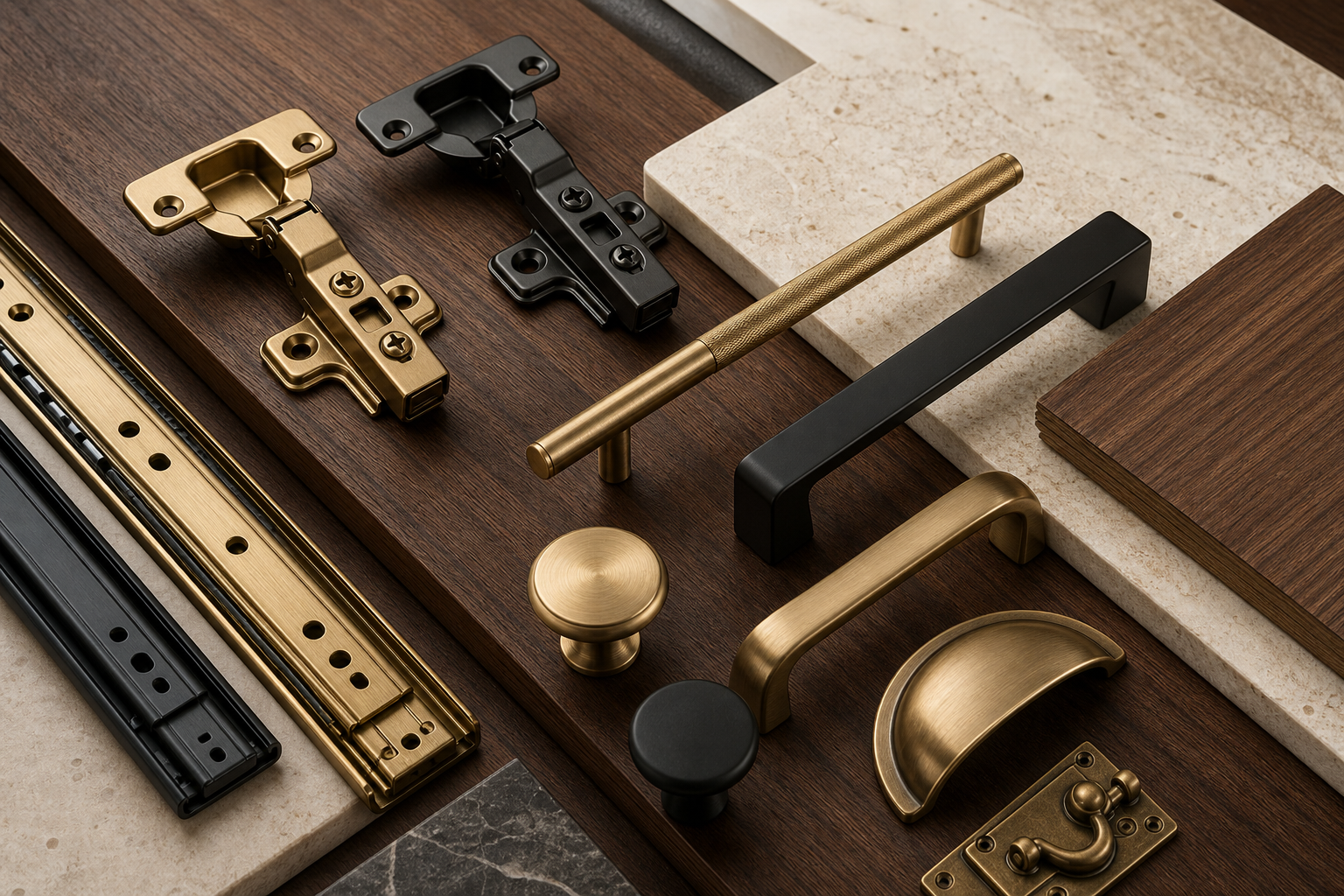 Furniture hardware hinges and fittings