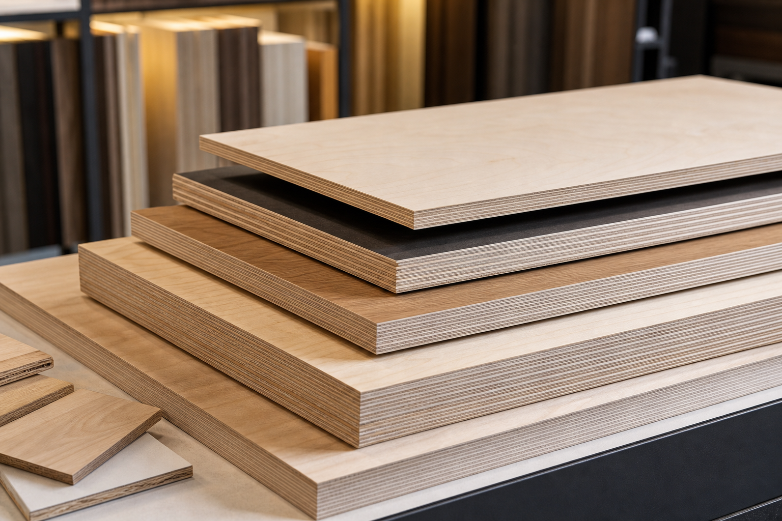 Premium plywood stack